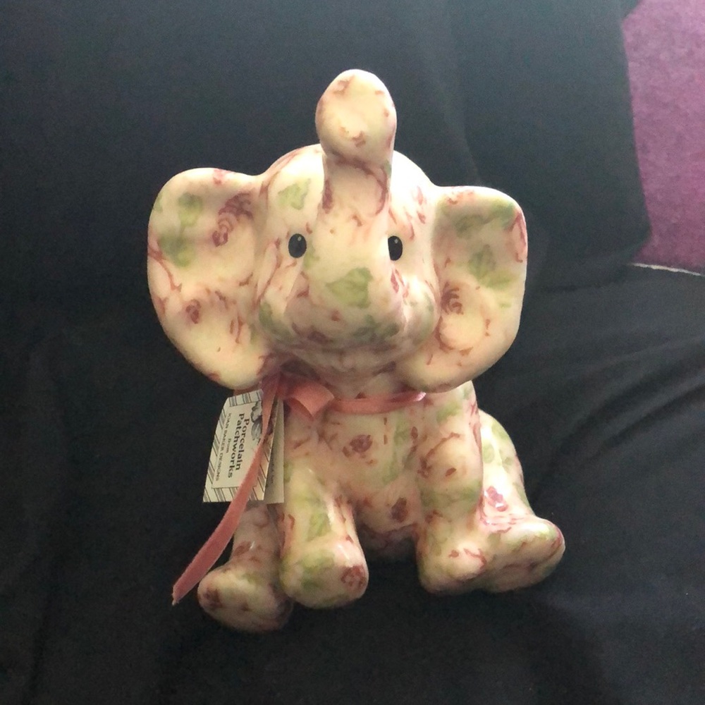A Joan Baker design porcelain patchwork elephant